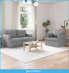 Sofa 2 pcs Svijetlo siva - NOVO
