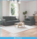 Sofa 2 pcs Tamno siva - NOVO