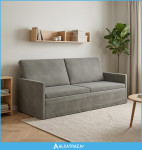 Sofa za 3 osobe Svjetlosiva 190 x 81 x 82 cm Kordura tekstil - NOVO