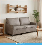 Sofa za 3 osobe Svjetlosiva 190 x 81 x 82 cm Umjetni sued - NOVO
