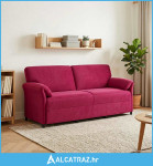 Sofa za 3 osobe Vinska crvena 198 x 83 x 95 cm Baršun - NOVO