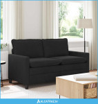 Sofa Crna 156 x 81 x 87,5 cm Baršun - NOVO