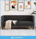 Sofa Crna 174 x 74,5 x 70,5 cm PVC - NOVO