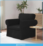 Sofa Crna Sveukupne dimenzije: 95 x 82 x 80 cm (Š x Dub x V) - NOVO