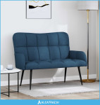 Sofa za dvije osobe Plava 115 x 61 x 87 cm Tkanina - NOVO