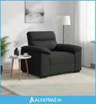 Sofa fotelja crna 100x81x84 cm tkanina - NOVO