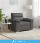 Sofa fotelja siva 100x81x84 cm umjetna koža - NOVO