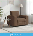 Sofa fotelja smeđa 100x77x82 cm tkanina - NOVO