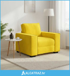 Sofa fotelja žuta 100x78x84 cm baršun - NOVO