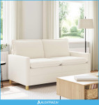 Sofa Krem 156 x 81 x 87,5 cm Tkanina - NOVO