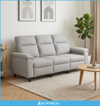 Sofa Oblačnosiva 214 x 90 x 95 cm Tkanina - NOVO