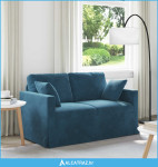 Sofa Plava Sveukupne dimenzije: 138 x 78 x 80 cm (Š x Dub x V) - NOVO