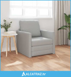 Sofa na podu 2-u-1 Oblak Sivi 74x77x81 cm Tkanina - NOVO