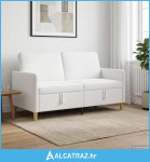 Sofa s pohranom Bijela 152 x 78 x 87 cm Poliester - NOVO