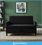 Sofa s pohranom Crna 122 x 78 x 87 cm Poliester - NOVO