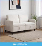 Sofa s pohranom Krem 152 x 78 x 87 cm Poliester - NOVO