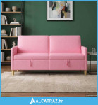 Sofa s pohranom Ružičasta 172 x 78 x 87 cm Poliester - NOVO