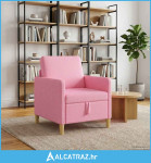 Sofa s pohranom Ružičasta 72 x 78 x 87 cm Poliester - NOVO
