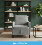 Sofa s pohranom Svjetlosiva 72 x 78 x 87 cm Poliester - NOVO
