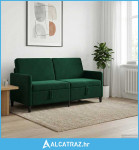 Sofa s pohranom Tamnozelena 172 x 78 x 87 cm Poliester - NOVO