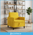 Sofa s pohranom Žuta 72 x 78 x 87 cm Poliester - NOVO