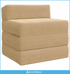 Sofa na razvlačenje Svijetlozeleni sivi 200 x 70 x 10 cm - NOVO