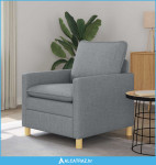 Sofa Svjetlosiva 76 x 81 x 87,5 cm Tkanina - NOVO