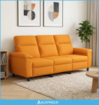 Sofa Tamno žuta 214 x 90 x 95 cm Tkanina - NOVO