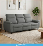 Sofa Tamnosiva 214 x 90 x 95 cm Tkanina - NOVO