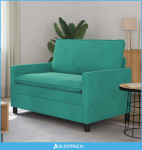 Sofa Tirkizna 126 x 81 x 87,5 cm Baršun - NOVO