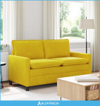 Sofa Žuta 156 x 81 x 87,5 cm Baršun - NOVO