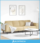 Tkaninska sofa s jastukom Siva zelena 208 cm Baršunasta tkanina - NOVO