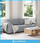 Trosjed Sofa Svijetlo siva 220x77x82 cm Tkanina - NOVO