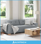 Trosjed Sofa Svijetlo siva 220x78x80 cm Tkanina - NOVO