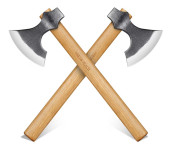 Vikinška sjekira 40cm, 889g