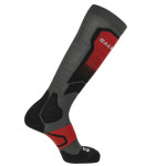 ČARAPE SALOMON S/MAX MERINO 26% Beluga/Red