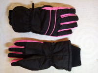 Dječje ski rukavice Crivit br. 6 crno roze