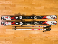 Dječje skije 130 cm + štapovi