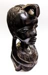 (6144) Afrička drvena plemenska skulptura "Afrička princeza" 26x13x8cm