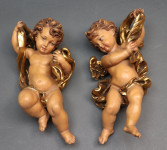 Anđeli drveni, rezbareni