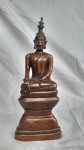 Antikni brončani Buda (Tajland, 23 cm) - Masivna kolekcionarska figura