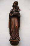 Gospa - Bogorodica sa djetetom - Kip Bogorodica zidni drvo