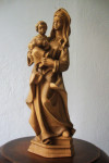Gospa - Bogorodica sa djetetom - r. rezbareno drvo - skultpura - kip 1