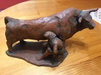 Izidor Popijač Žiga - "Bik sa ženom" - skulptura, originalna terakota