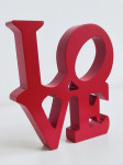 LOVE skulptura 16 x 14 cm NOVO