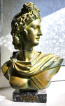 skulptura - Apolon na mramornom postolju