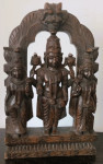 skulptura u drvu - Vishnu Kalyana sa Sidrevi i Budhevi