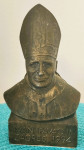 skulptura poprsja u bronci  - papa Ivan Pavao II.