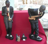 Skulpture Jazz muzičara od stakloplastike za dekoraciju