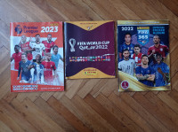 3 Panini albuma lot - Fifa Qatar 2022 / Fifa 365 / Premier league 2023